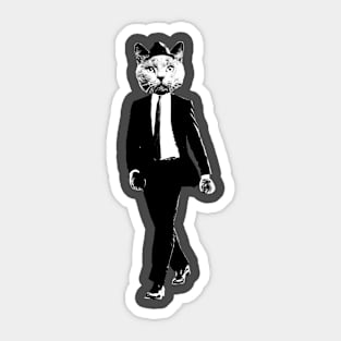 Cat in Suit Sticker